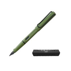 Ручка перьевая Lamy 041 safari EF цвет чернил синий цвет корпуса оливковый (артикул производителя 4035670)